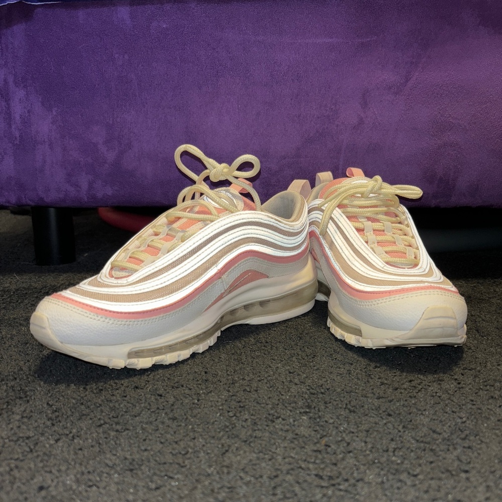 Nike Air Max 97 Womens Peach white and cream Sneakers